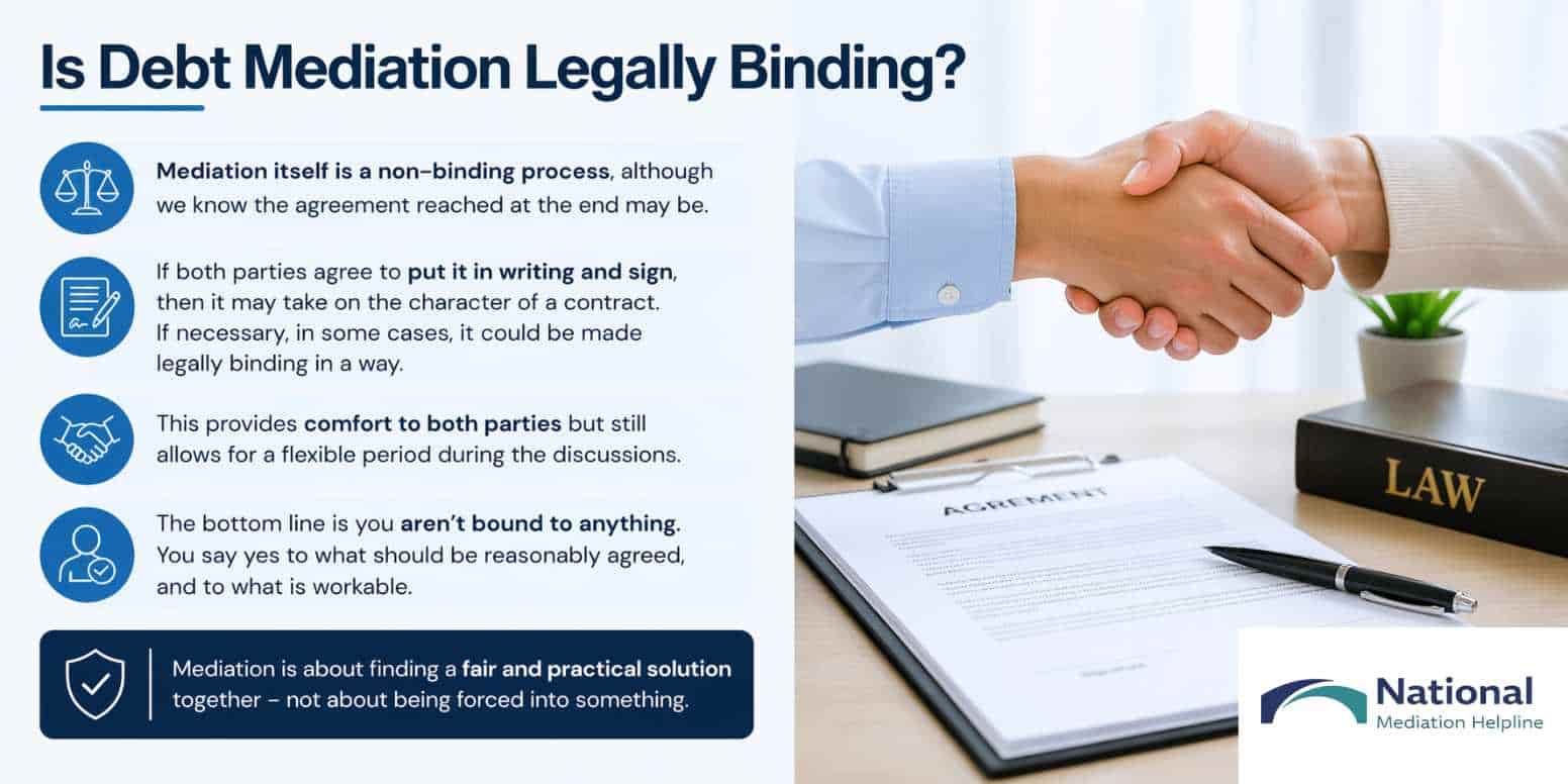 Is Debt Mediation Legally Binding Kendal